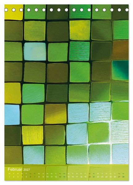 Produktbild: MOSAIK-VISIONEN (Tischkalender 2027 DIN A5 hoch), CALVENDO Monatskalender