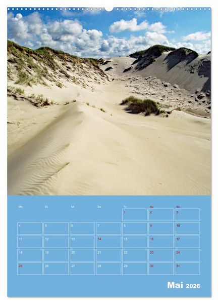 Produktbild: Nordseereise &ndash; J&uuml;tland in D&auml;nemark &ndash; Von Blavand bis Henne Strand (Wandkalender 2026 DIN A2 hoch), CALVENDO Monatskalender