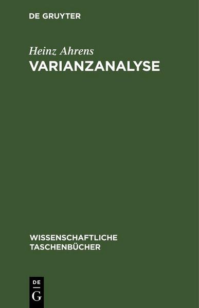 Produktbild: Varianzanalyse
