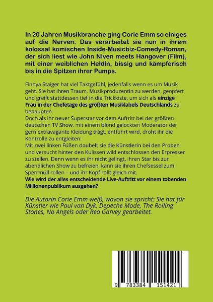 Produktbild: Die Plattenbossin, ein Inside Musicbiz Comedy Roman
