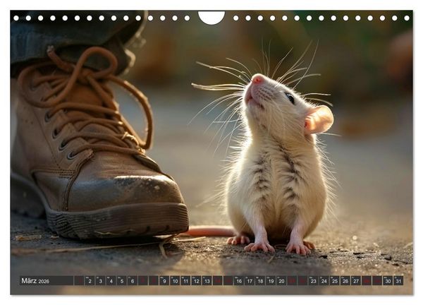 Produktbild: Mein bester Kumpel ist eine Ratte (Wandkalender 2026 DIN A4 quer), CALVENDO Monatskalender