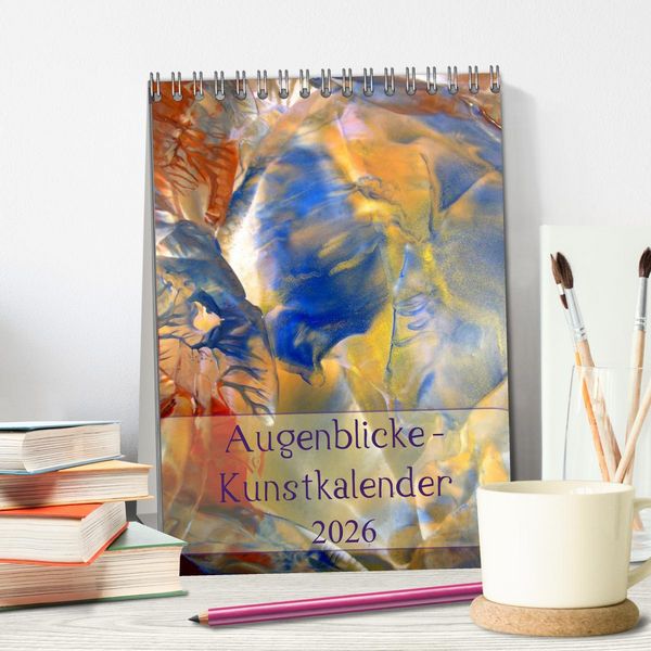 Produktbild: Augenblicke - Kunstkalender 2026 (Tischkalender 2026 DIN A5 hoch), CALVENDO Monatskalender