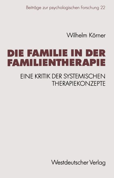 Die Familie in der Familientherapie