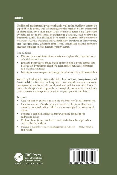 Produktbild: Institutions, Ecosystems, and Sustainability