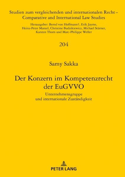Produktbild: Der Konzern im Kompetenzrecht der EuGVVO