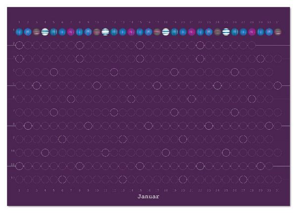 Produktbild: Perlenkalender (Tischkalender 2026 DIN A5 quer), CALVENDO Monatskalender