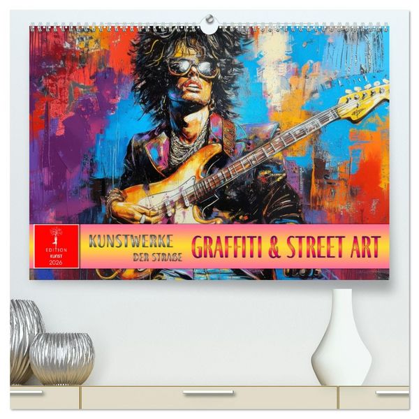 Produktbild: Graffiti & Street Art - Kunstwerke der Stra&szlig;e (hochwertiger Premium Wandkalender 2026 DIN A2 quer), Kunstdruck in Hochglanz