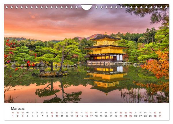 Produktbild: Japan - Im Land der aufgehenden Sonne. (Wandkalender 2026 DIN A4 quer), CALVENDO Monatskalender