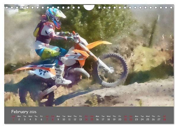 Produktbild: Enduro Racing (Wall Calendar 2026 DIN A4 landscape), CALVENDO 12 Month Wall Calendar
