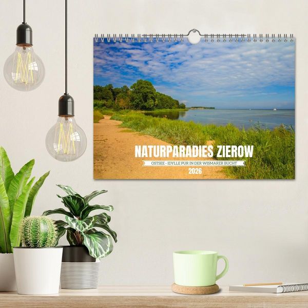 Produktbild: Naturparadies Zierow - Ostsee Idylle pur in der Wismarer Bucht (Wandkalender 2026 DIN A4 quer), CALVENDO Monatskalender