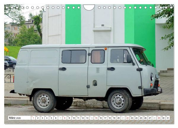 Produktbild: Auto-Legende UAZ-452 - Russlands Brotlaib auf R&auml;dern (Wandkalender 2026 DIN A4 quer), CALVENDO Monatskalender