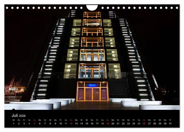 Produktbild: Hamburgs N&auml;chte (Wandkalender 2026 DIN A4 quer), CALVENDO Monatskalender
