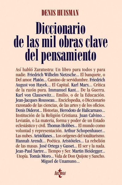 Produktbild: Diccionario de las mil obras clave del pensamiento