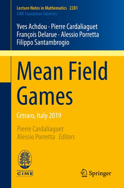 Produktbild: Mean Field Games