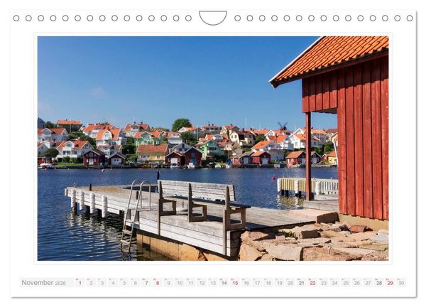 Produktbild: Bohusl&auml;n. Lysekil - Fiskeb&auml;ckskil - Grundsund (Wandkalender 2026 DIN A4 quer), CALVENDO Monatskalender