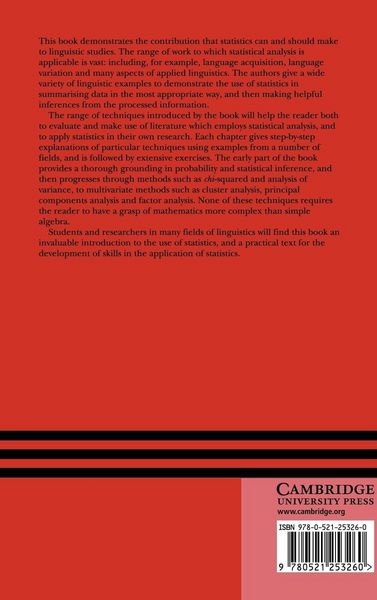 Produktbild: Statistics in Language Studies