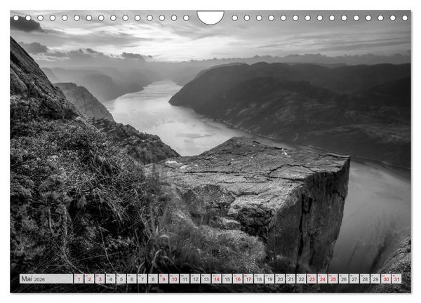 Produktbild: Monochrome Wonders (Wandkalender 2026 DIN A4 quer), CALVENDO Monatskalender