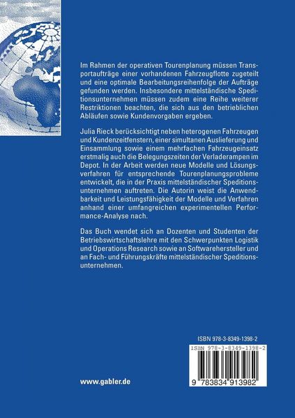 Produktbild: Tourenplanung mittelst&auml;ndischer Speditionsunternehmen