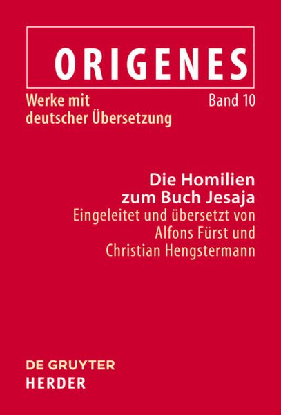 Produktbild: Die Homilien zum Buch Jesaja