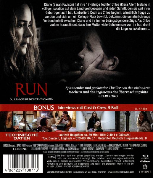 Produktbild: Run - Du kannst ihr nicht entkommen