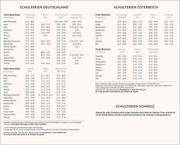Produktbild: Kombitimer schwarz mittel 2027