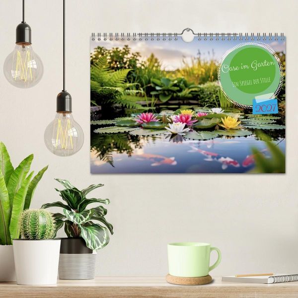 Produktbild: Oase im Garten (Wandkalender 2027 DIN A4 quer), CALVENDO Monatskalender