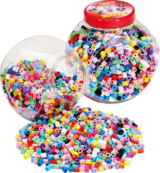 Produktbild: Hama 8588 - Dose mit Perlen , Maxi, bunt, 2000 Stück