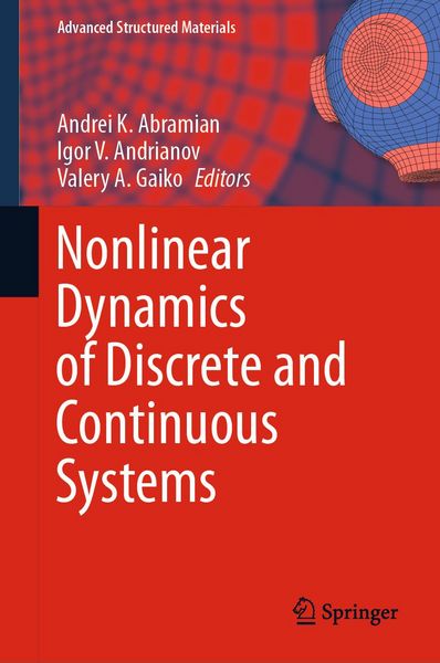 Produktbild: Nonlinear Dynamics of Discrete and Continuous Systems