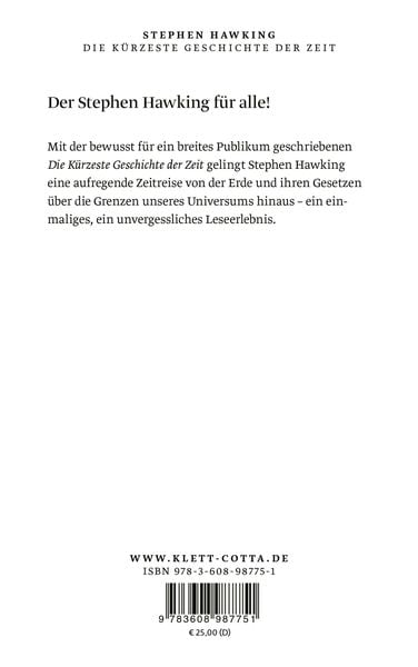Produktbild: Die k&uuml;rzeste Geschichte der Zeit
