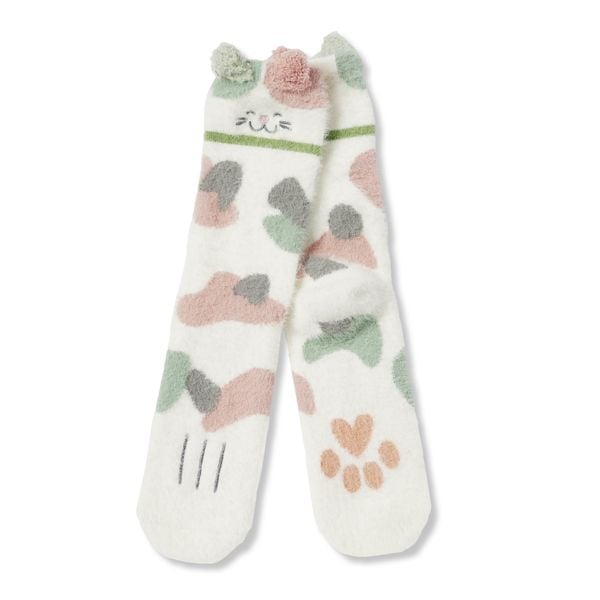 Produktbild: Kuschelsocken "Gecheckte Katze"