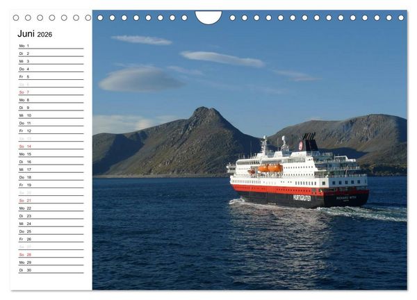 Produktbild: Impressionen von Norwegen entlang der Hurtigruten (Wandkalender 2026 DIN A4 quer), CALVENDO Monatskalender