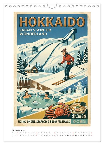Produktbild: Sehnsucht Japan &ndash; Die Mid-Century Collection (Wandkalender 2027 DIN A4 hoch), CALVENDO Monatskalender