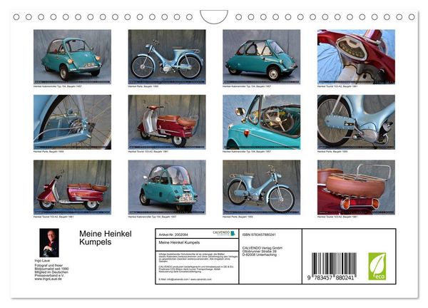 Produktbild: Meine Heinkel Kumpels (Wandkalender 2026 DIN A4 quer), CALVENDO Monatskalender