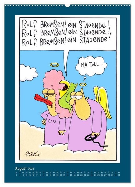 Produktbild: Na Toll! Comics von Martin Zak (hochwertiger Premium Wandkalender 2026 DIN A2 hoch), Kunstdruck in Hochglanz