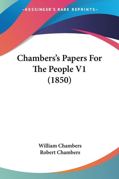 Produktbild: Chambers, W: Chambers's Papers For The People V1 (1850)