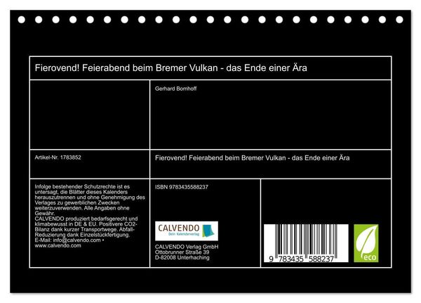 Produktbild: Fierovend! Feierabend beim Bremer Vulkan - das Ende einer &Auml;ra (Tischkalender 2025 DIN A5 quer), CALVENDO Monatskalender