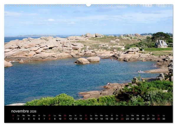 Produktbild: Balade en C&ocirc;tes d'Armor (Calendrier mural 2026 DIN A2 vertical) calendrier de bureau
