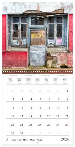 Produktbild: L'&acirc;me des boutiques oubli&eacute;es (Calendrier mural carr&eacute; 2026 30x30 cm) Calendrier double avec une page pour vos prises de notes