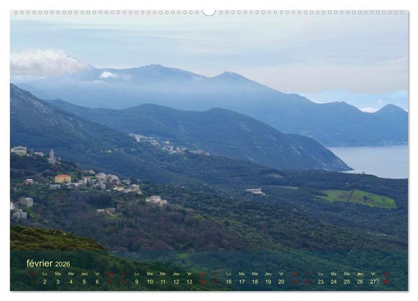 Produktbild: Les balades au Cap Corse (Calendrier mural 2026 DIN A2 vertical) calendrier de bureau