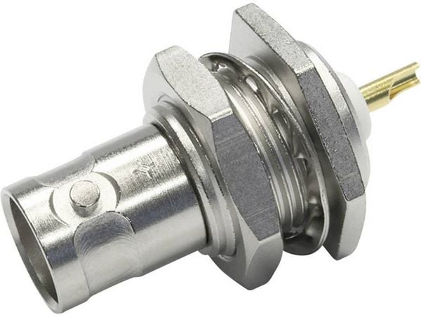 Produktbild: Teleg&auml;rtner 100023407 100023407 BNC-Steckverbinder Buchse, Einbau vertikal 50Ω 1St.