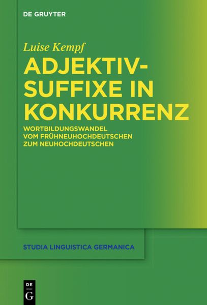 Produktbild: Adjektivsuffixe in Konkurrenz