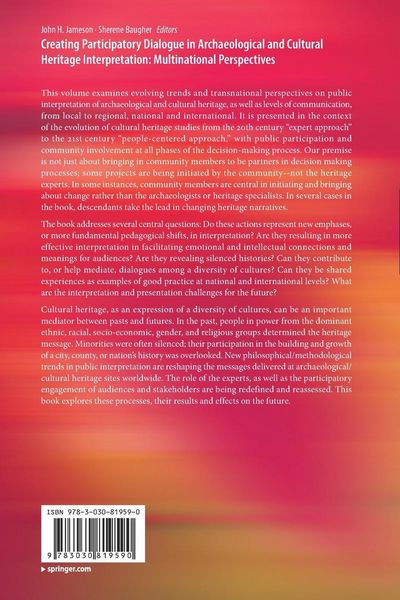 Produktbild: Creating Participatory Dialogue in Archaeological and Cultural Heritage Interpretation: Multinational Perspectives
