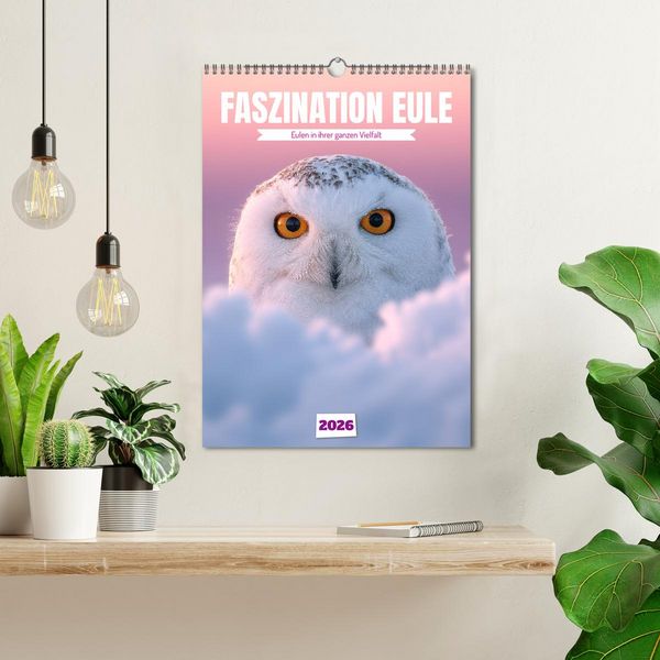 Produktbild: Faszination Eule - Eulen in ihrer ganzen Vielfalt (Wandkalender 2026 DIN A3 hoch), CALVENDO Monatskalender