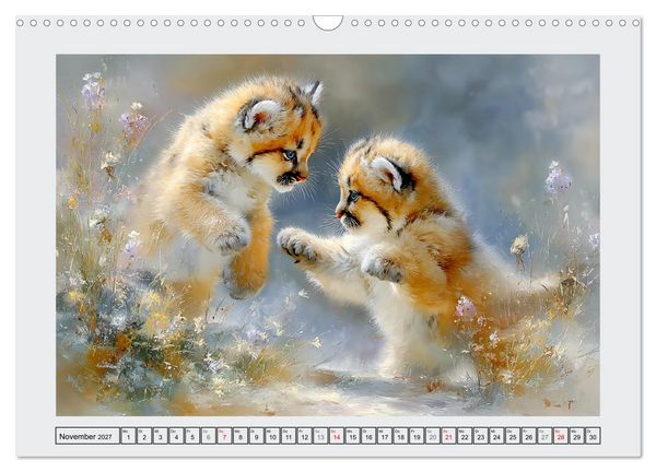 Produktbild: Bergl&ouml;wen. Kraftvolle Eleganz der Wildnis (Wandkalender 2027 DIN A3 quer), CALVENDO Monatskalender