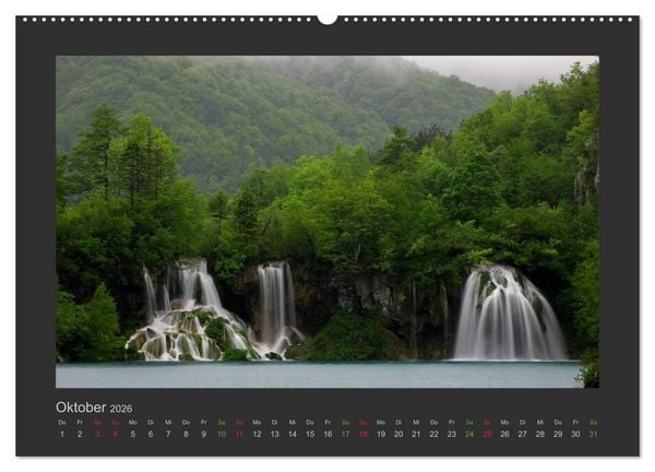 Produktbild: FALLENDE WASSER (Wandkalender 2026 DIN A2 quer), CALVENDO Monatskalender