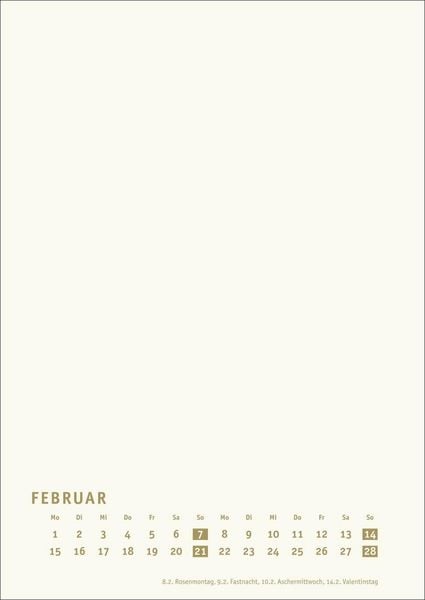 Produktbild: Premium-Bastelkalender gold A4 2027