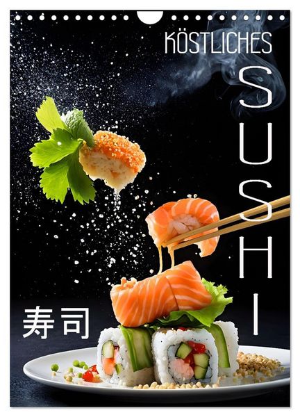 Produktbild: K&ouml;stliches Sushi (Wandkalender 2026 DIN A4 hoch), CALVENDO Monatskalender