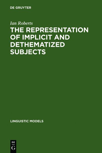Produktbild: The Representation of Implicit and Dethematized Subjects