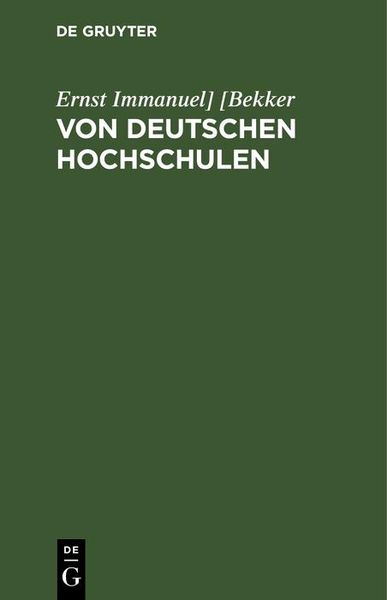 Produktbild: Von deutschen Hochschulen