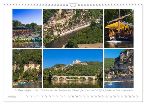 Produktbild: Sehnsucht Perigord - Frankreichs S&uuml;dwesten an der Dordogne (Wandkalender 2026 DIN A3 quer), CALVENDO Monatskalender